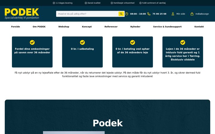 Screenshot of podek.com
