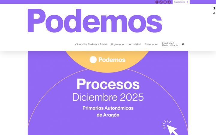 Screenshot of podemos.info