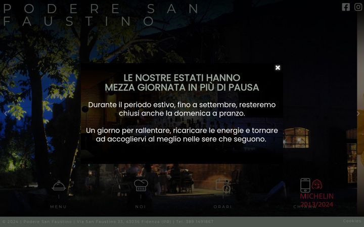 Screenshot of poderesanfaustino.it