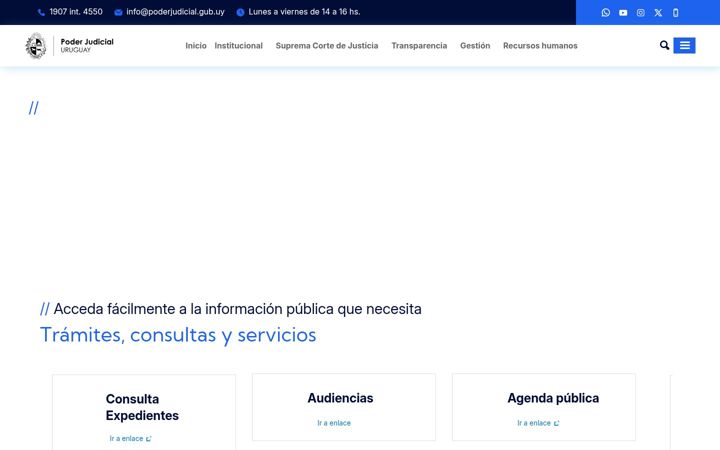 Screenshot of poderjudicial.gub.uy