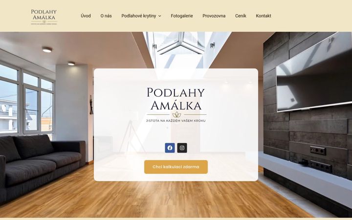 Skærmbillede af podlahyamalka.cz