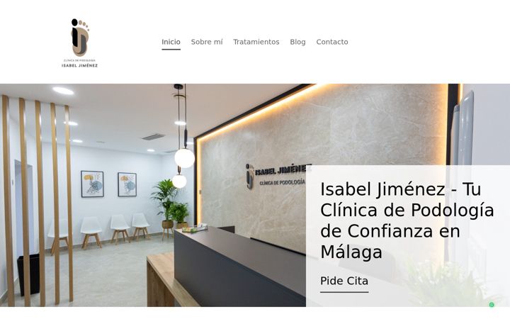 Ekrano kopija podologiaisabeljimenez.com