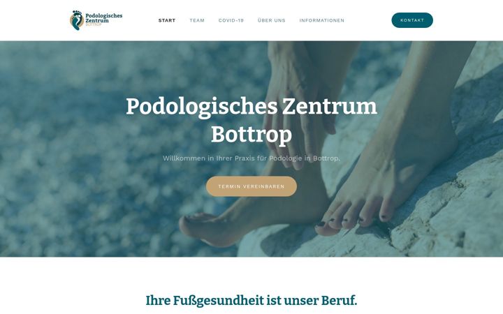 Screenshot ta' podologie-in-bottrop.de