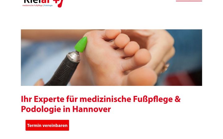 Snímek obrazovky podologie-kielar.de