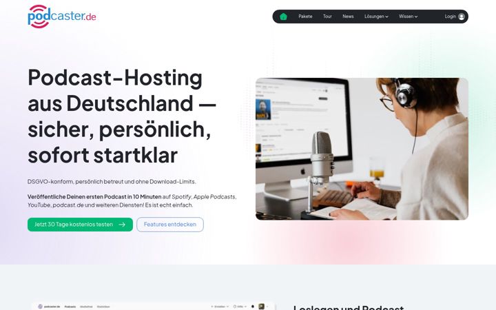 Screenshot of podspot.de