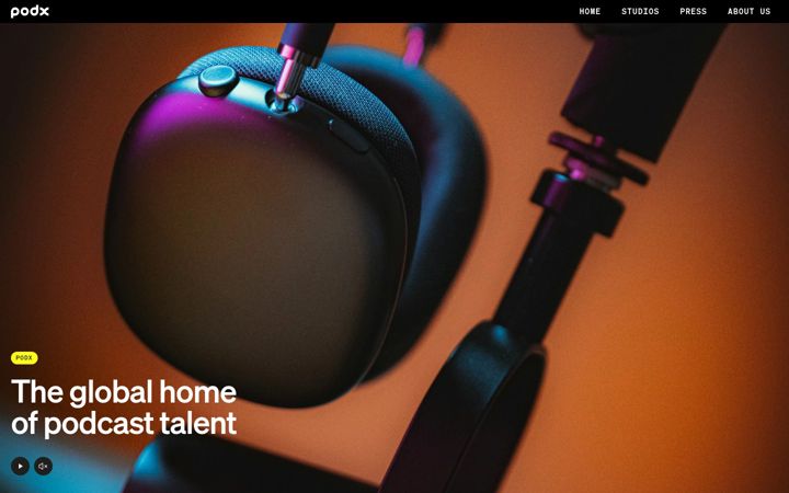 Captura de pantalla de podx.com