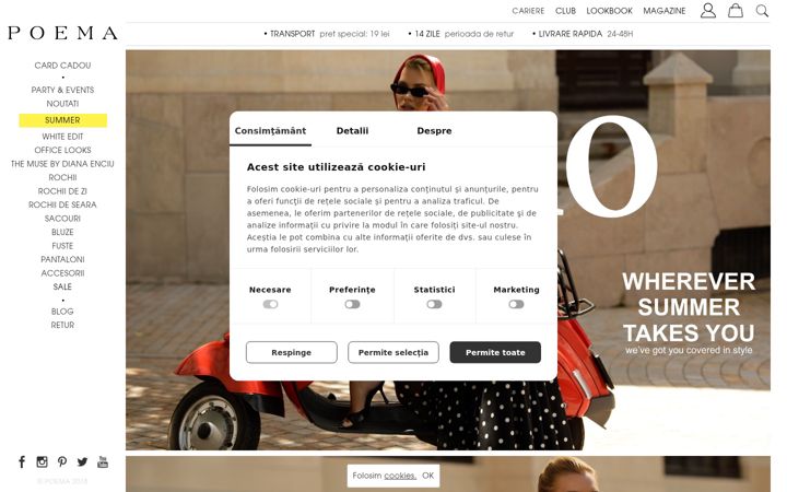 Screenshot of poema.ro