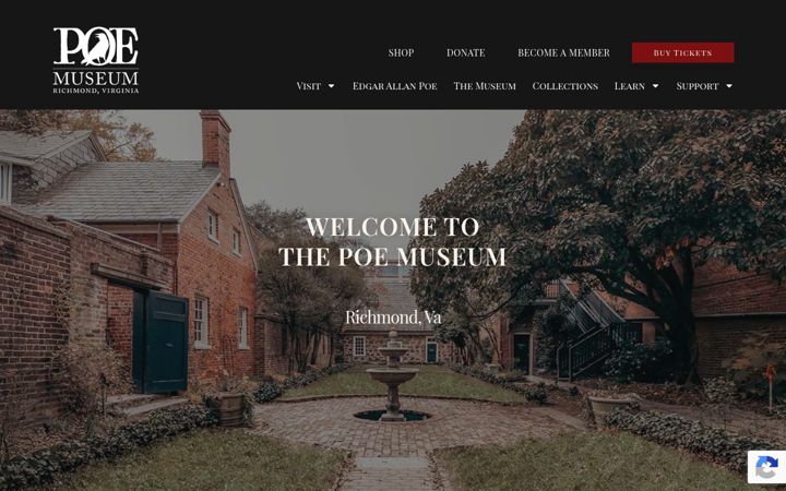 Screenshot of poemuseum.org