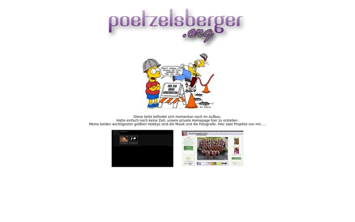 Screenshot of poetzelsberger.org