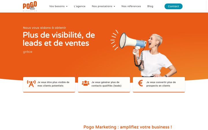 Captura de ecrã de pogo-marketing.fr