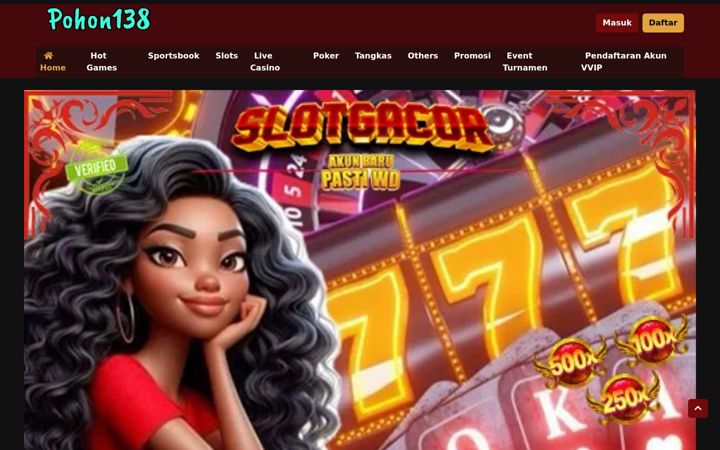 Screenshot of pohon138.org