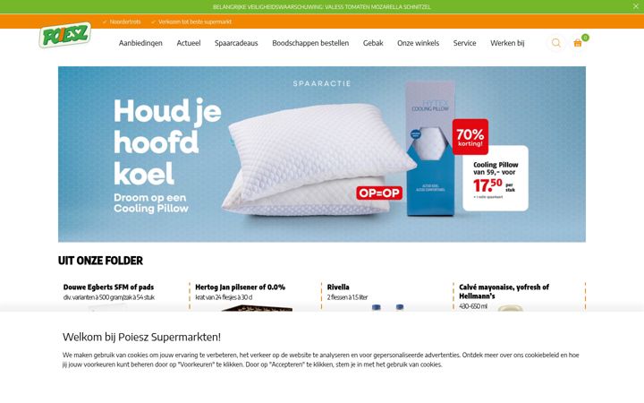 Screenshot του poiesz-supermarkten.nl