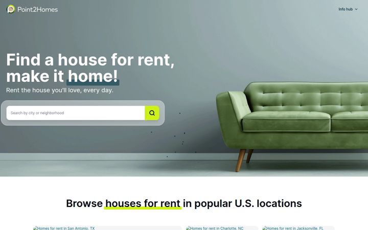Screenshot of point2homes.com