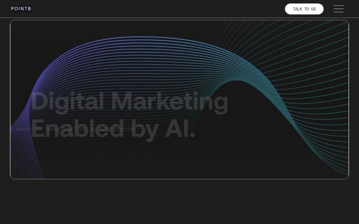 Screenshot of pointb.marketing