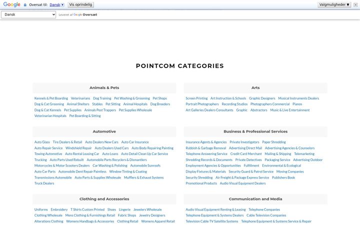 Screenshot of pointcom.com