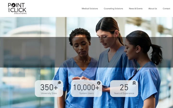 Screenshot of pointnclick.com