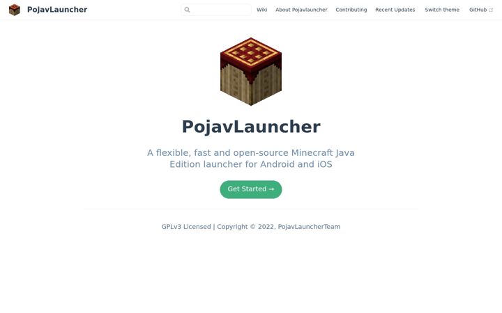 Screenshot of pojavlauncher.app