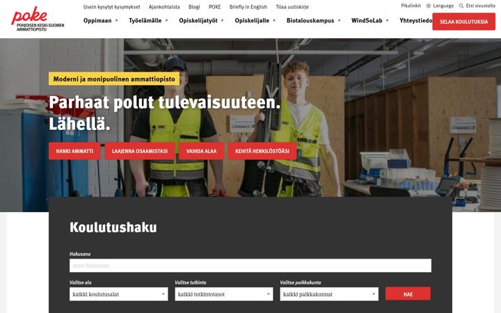 Screenshot von poke.fi
