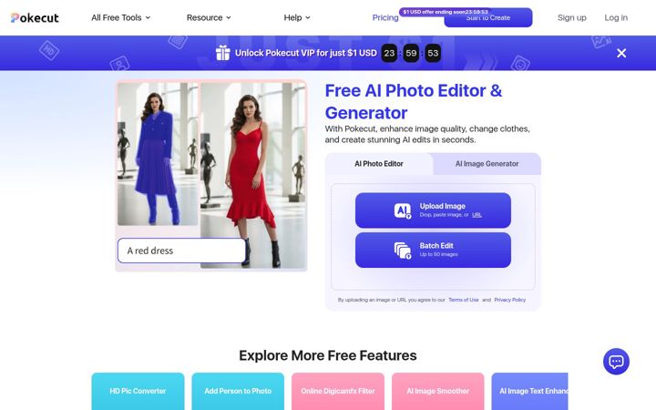 Screenshot of pokecut.com