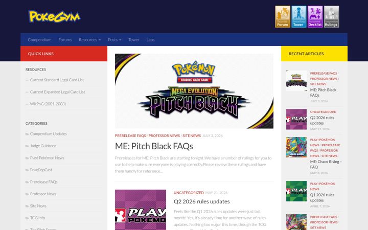 Screenshot of pokegym.net