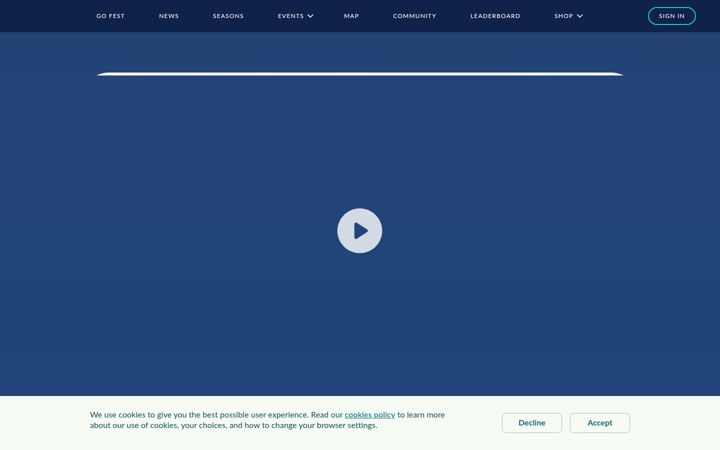 Screenshot stránky pokemongo.com