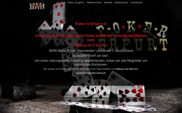 Captura de ecrã de poker-erfurt.de