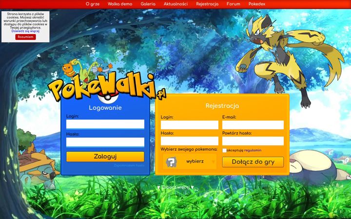 Screenshot ta' pokewalki.pl