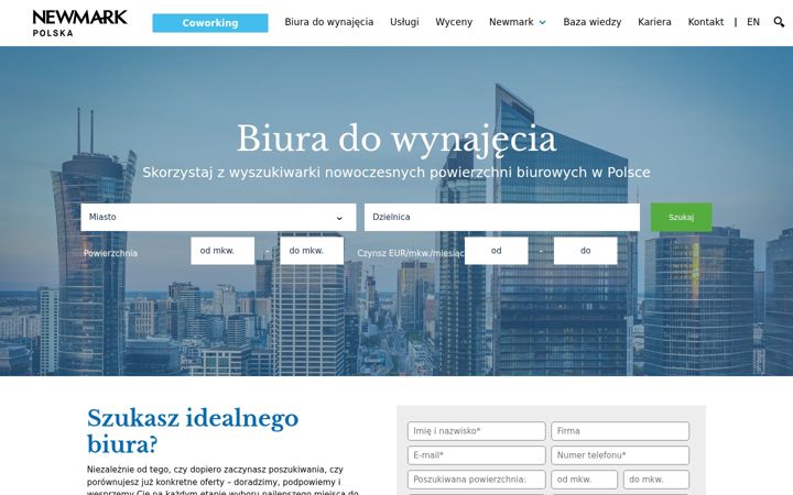 Captură de ecran a polandoffices.com