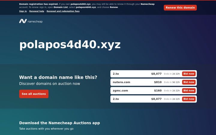 Screenshot of polapos4d40.xyz
