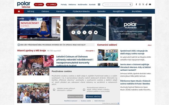 Screenshot of polar.cz