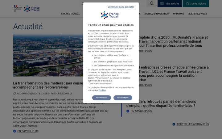 Screenshot ta' pole-emploi.org