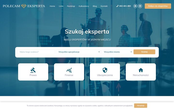 Skærmbillede af polecameksperta.pl