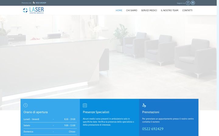 Screenshot of poliambulatoriolaser.it