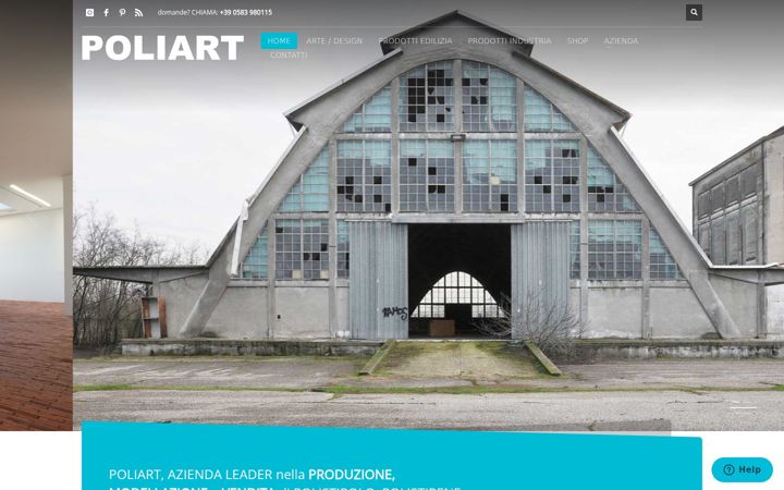 Ekraanipilt saidist poliart.it