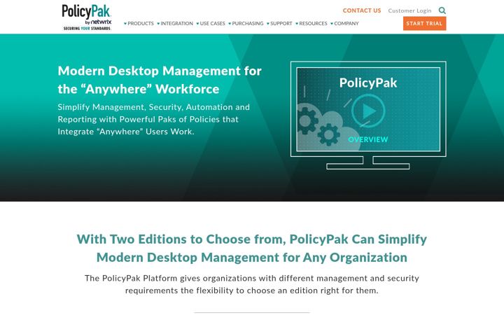 Screenshot of policypak.com