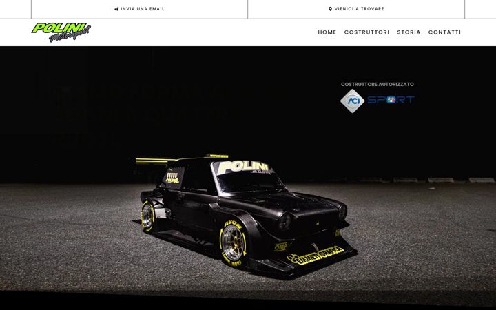 Skærmbillede af polinimotorsport.com