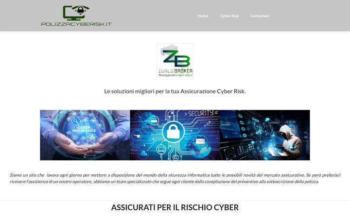 Screenshot ta' polizzacyberisk.it
