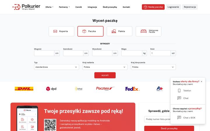 Screenshot di polkurier.pl