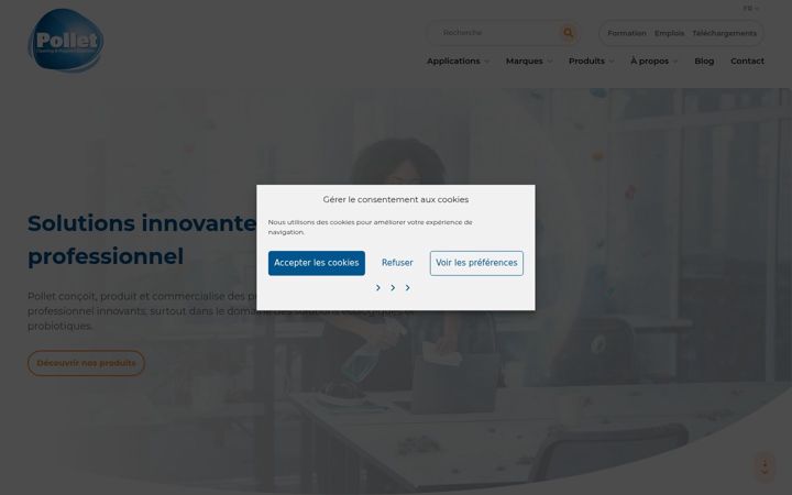 Screenshot of pollet.eu