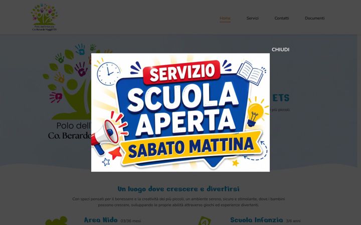 Screenshot of poloinfanziamaggi.it