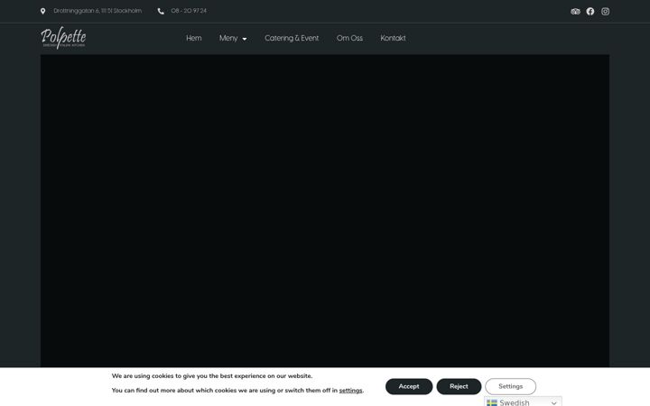 Screenshot of polpette.se