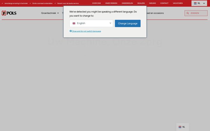 Screenshot of pols.be
