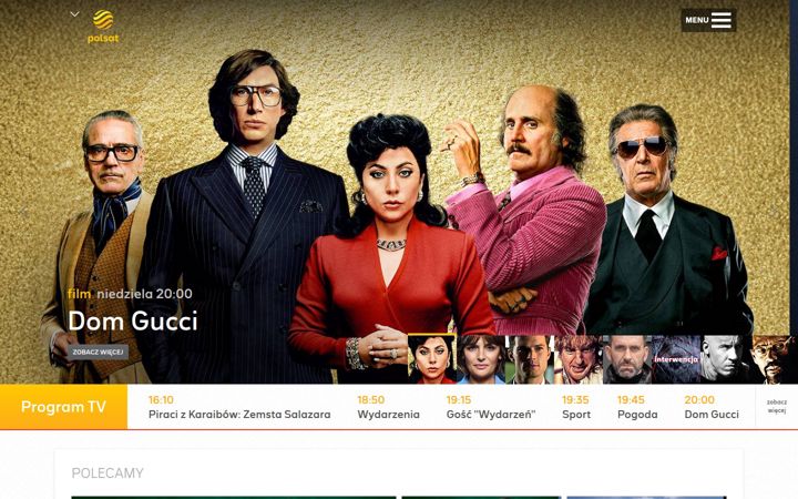 Screenshot of polsat.pl