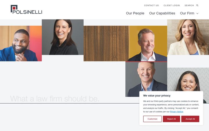 Screenshot of polsinelli.com