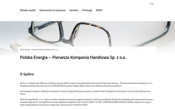 Screenshot of polskaenergia.pl