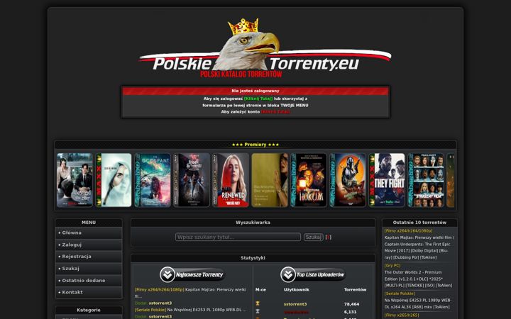 Screenshot of polskie-torrenty.eu