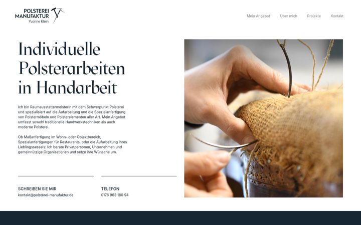 Skjermbilde av polsterei-manufaktur.de