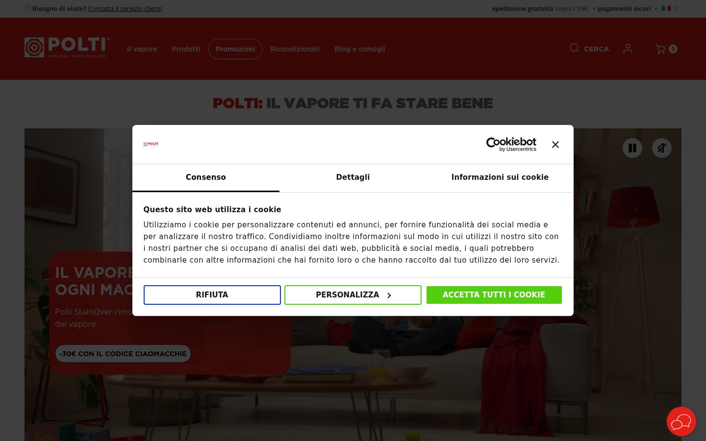 Screenshot tal-banner tal-kunsens muri qabel kwalunkwe interazzjoni