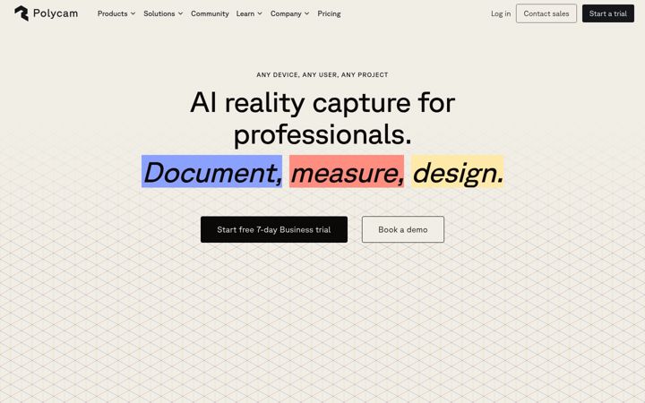 Screenshot of poly.cam
