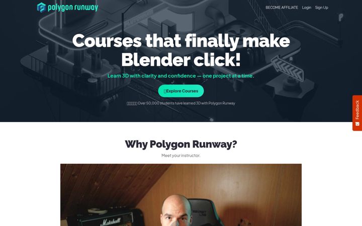 Screenshot ta' polygonrunway.com